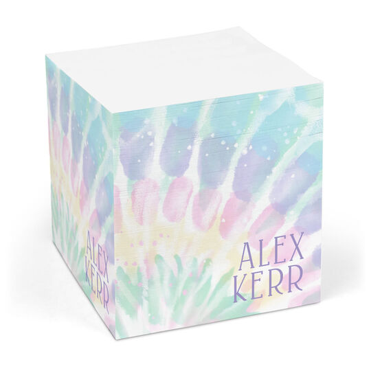 Alex Tie-Dye Sticky Memo Cube